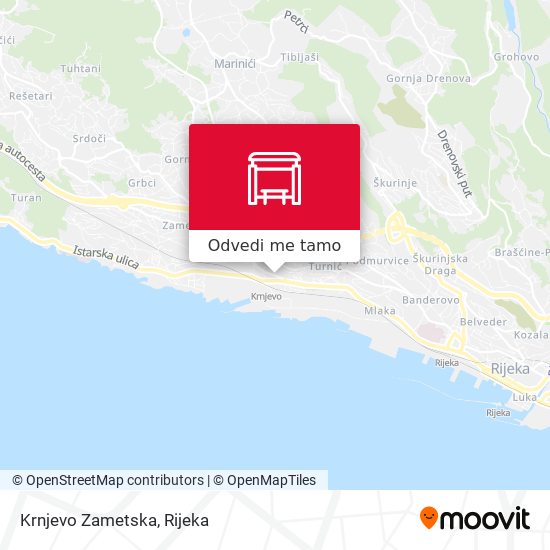 Karta Krnjevo Zametska