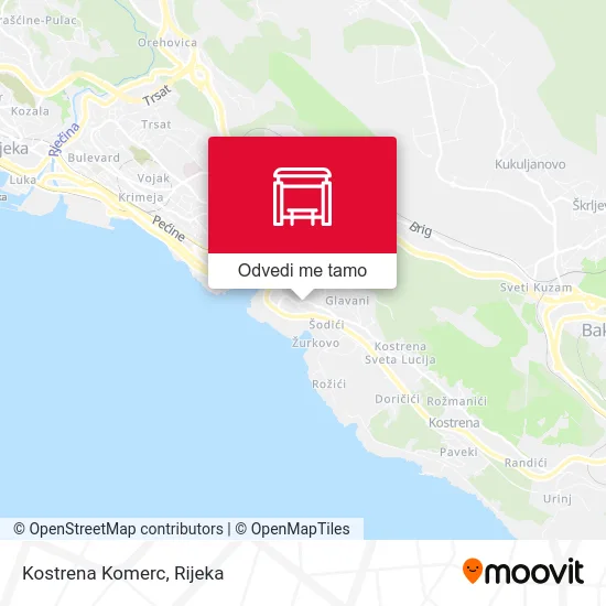 Karta Kostrena  Komerc