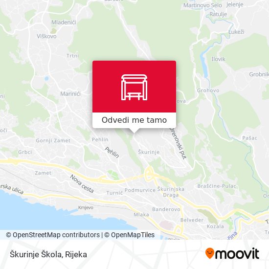 Karta Škurinje Škola