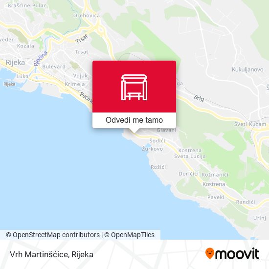 Karta Vrh Martinšćice
