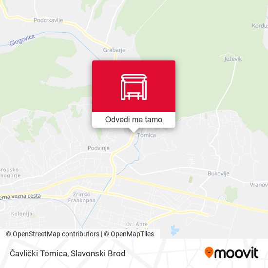 Karta Čavlički Tomica