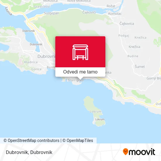 Karta Dubrovnik
