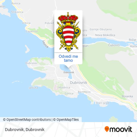 Karta Dubrovnik