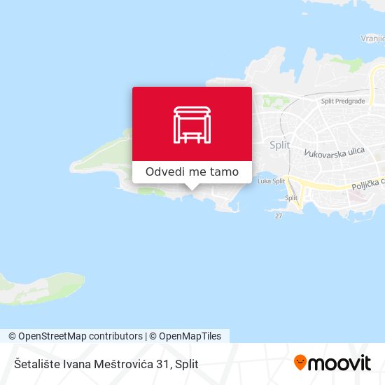 Karta Šetalište Ivana Meštrovića 31