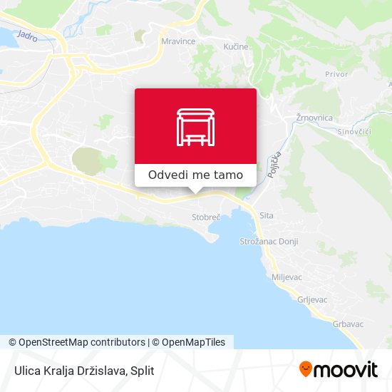 Karta Ulica Kralja Držislava