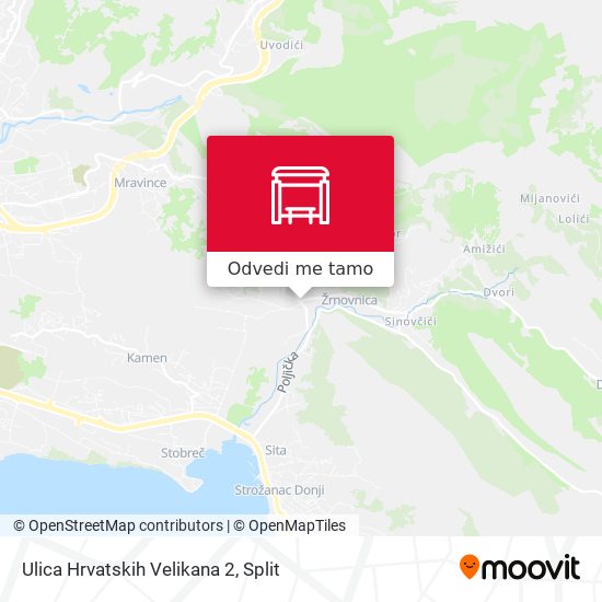 Karta Ulica Hrvatskih Velikana 2