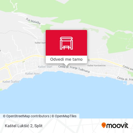 Karta Kaštel Lukšić 2