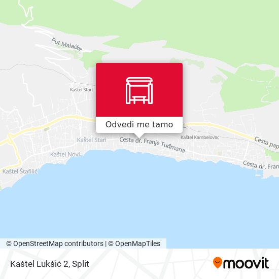 Karta Kaštel Lukšić 2