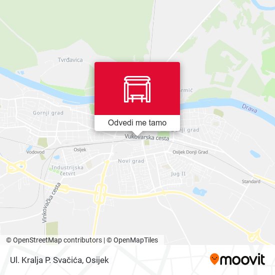 Karta Ul. Kralja P. Svačića
