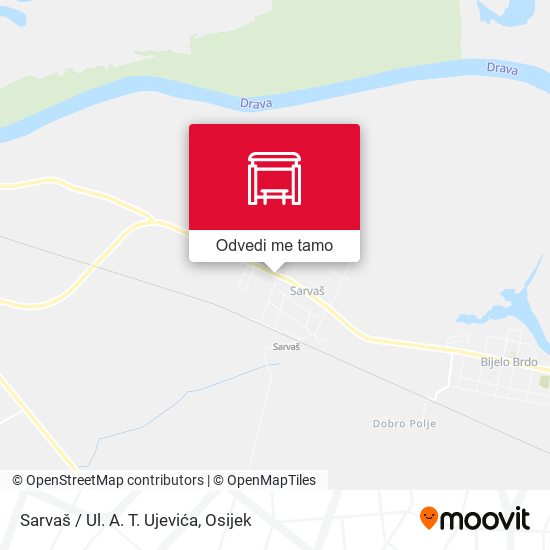 Karta Sarvaš / Ul. A. T. Ujevića