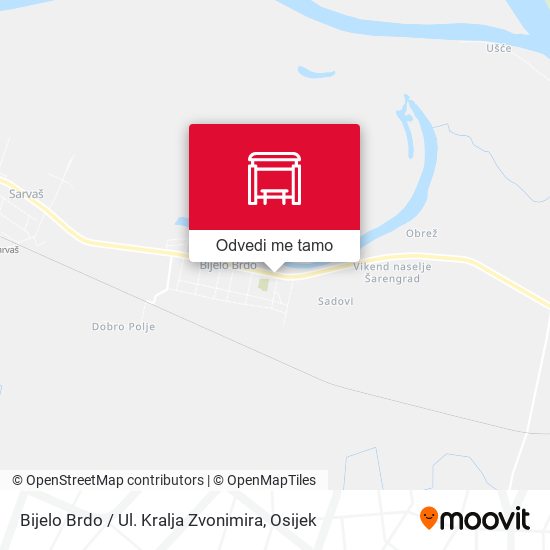 Karta Bijelo Brdo / Ul. Kralja Zvonimira