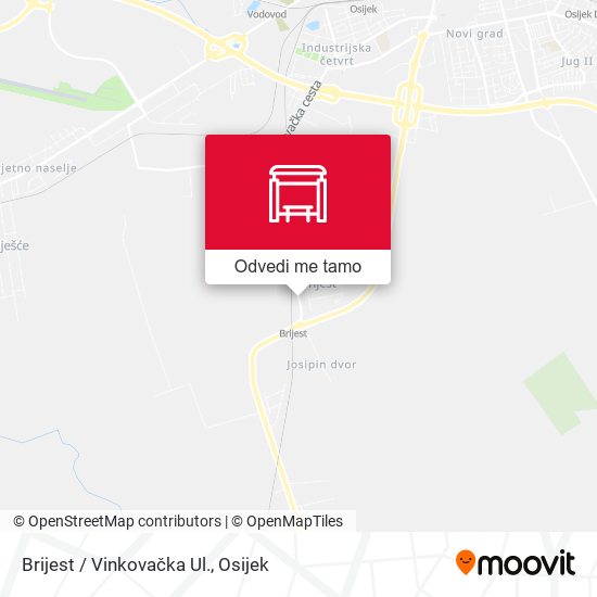 Karta Brijest / Vinkovačka Ul.