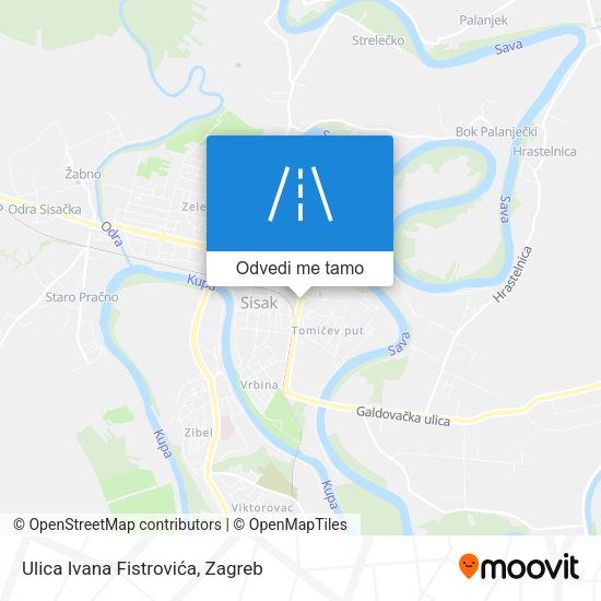 Karta Ulica Ivana Fistrovića