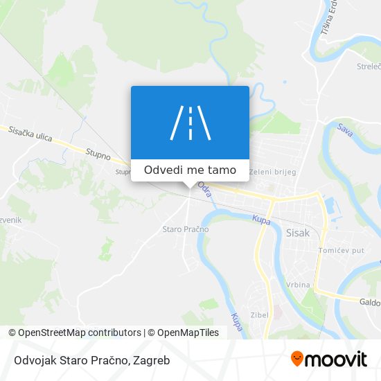 Karta Odvojak Staro Pračno