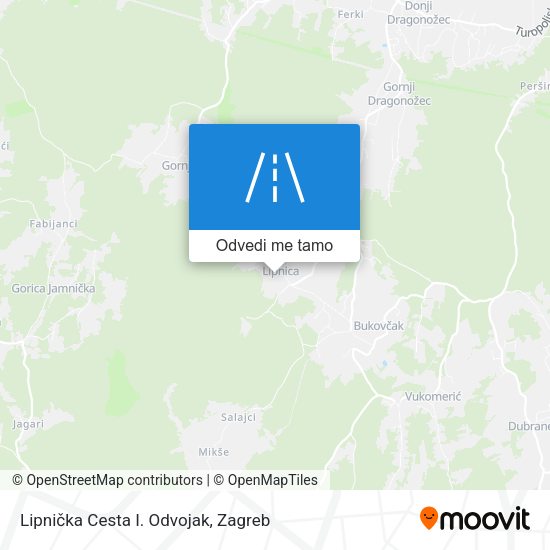 Karta Lipnička Cesta I. Odvojak