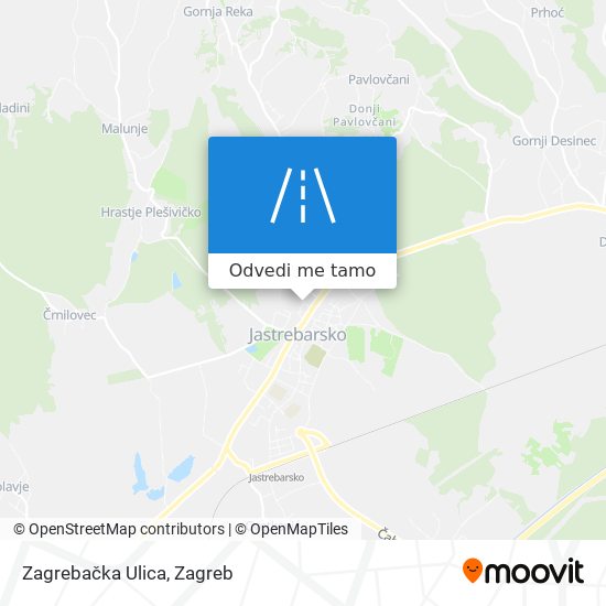 Karta Zagrebačka Ulica