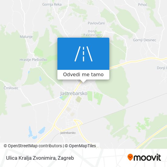 Karta Ulica Kralja Zvonimira