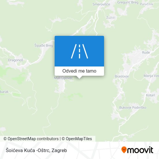 Karta Šoićeva Kuća -Oštrc