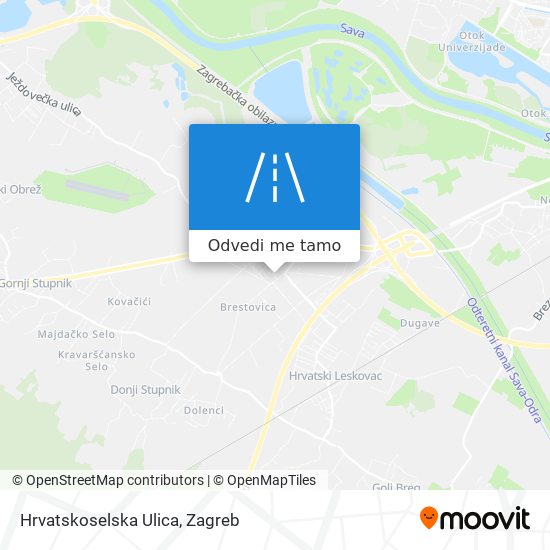 Karta Hrvatskoselska Ulica