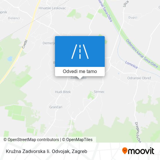 Karta Kružna Zadvorska Ii. Odvojak
