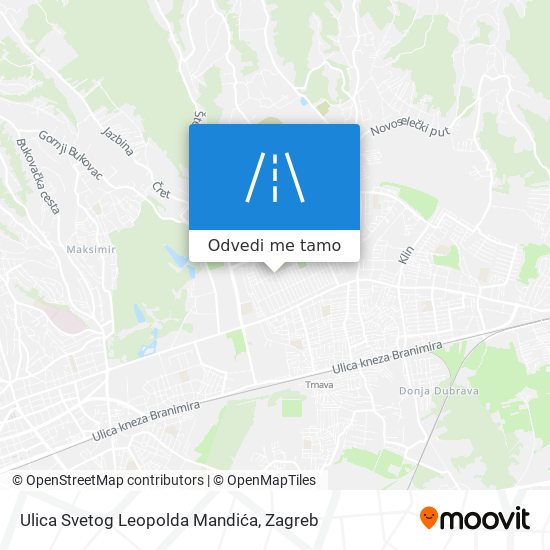 Karta Ulica Svetog Leopolda Mandića