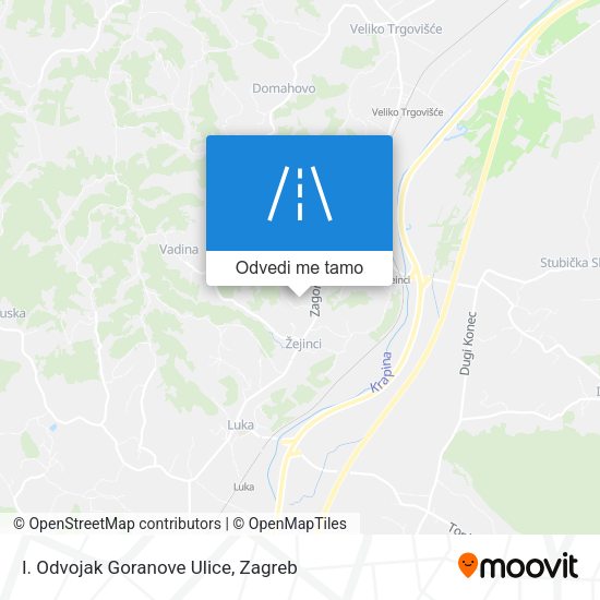 Karta I. Odvojak Goranove Ulice