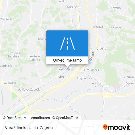 Karta Varaždinska Ulica