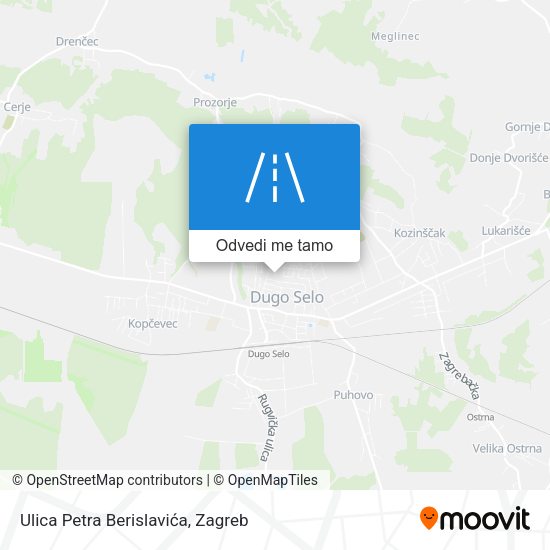 Karta Ulica Petra Berislavića