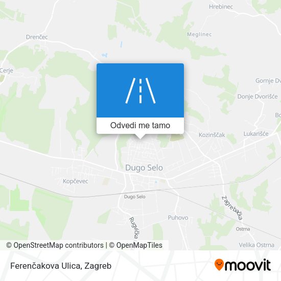 Karta Ferenčakova Ulica