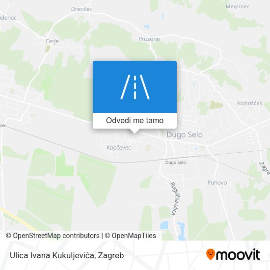 Karta Ulica Ivana Kukuljevića