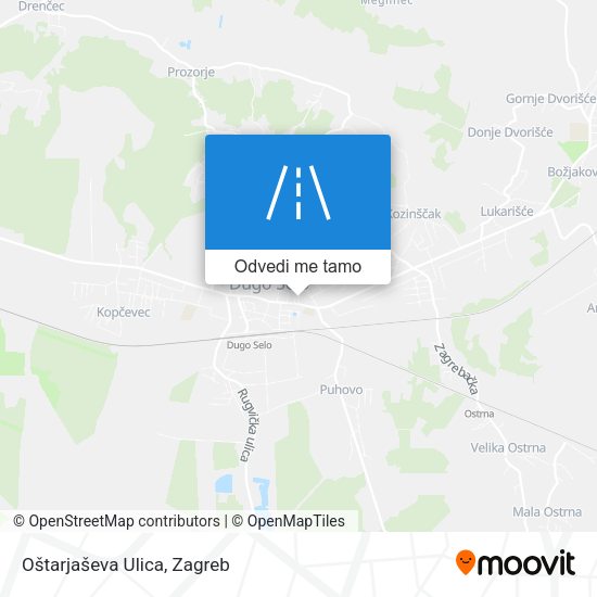Karta Oštarjaševa Ulica