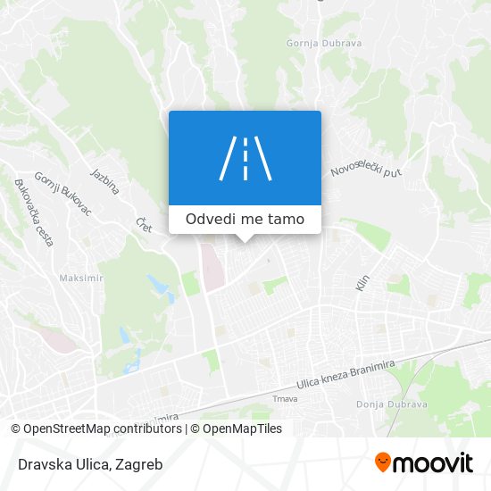 Karta Dravska Ulica