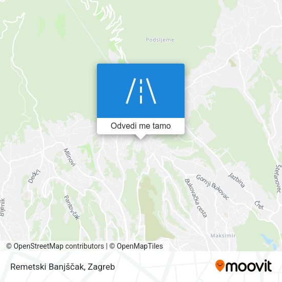 Karta Remetski Banjščak