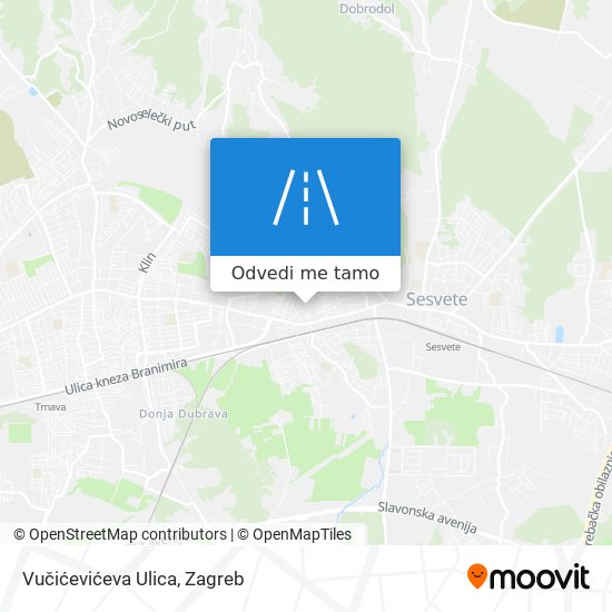 Karta Vučićevićeva Ulica