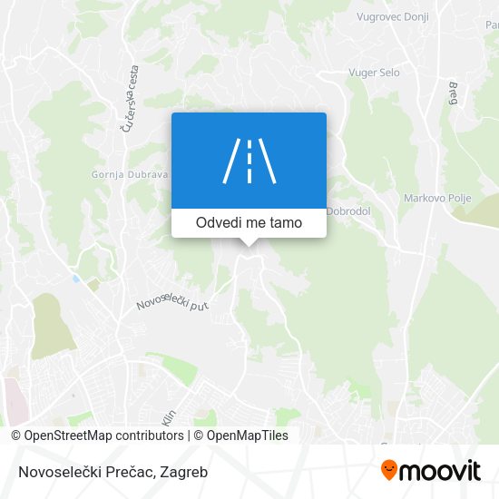 Karta Novoselečki Prečac