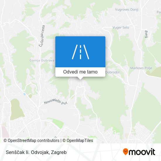 Karta Senščak Ii. Odvojak