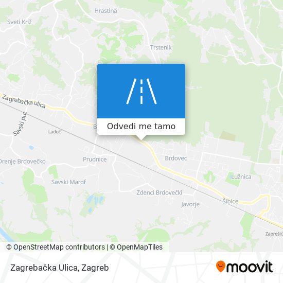 Karta Zagrebačka Ulica