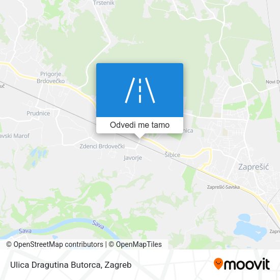 Karta Ulica Dragutina Butorca