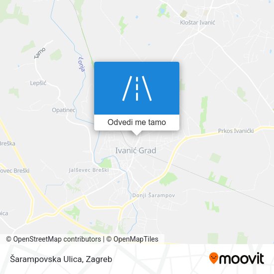 Karta Šarampovska Ulica