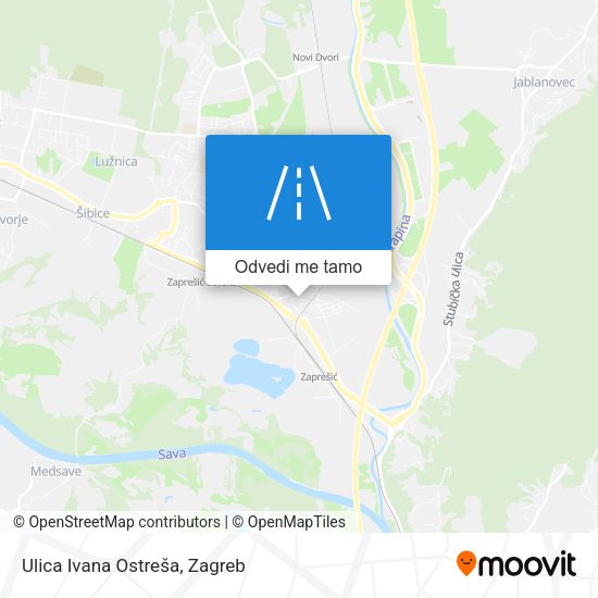 Karta Ulica Ivana Ostreša