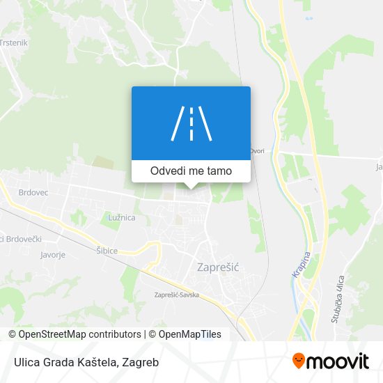 Karta Ulica Grada Kaštela