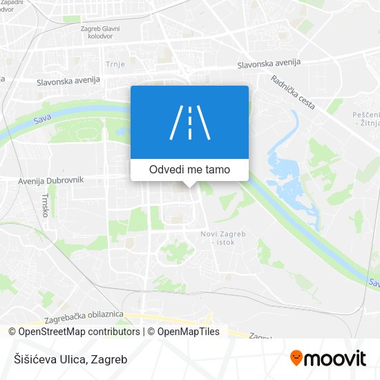 Karta Šišićeva Ulica