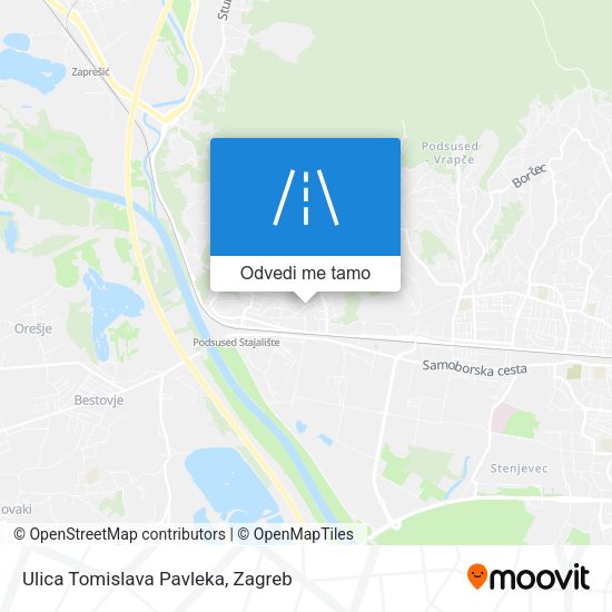 Karta Ulica Tomislava Pavleka