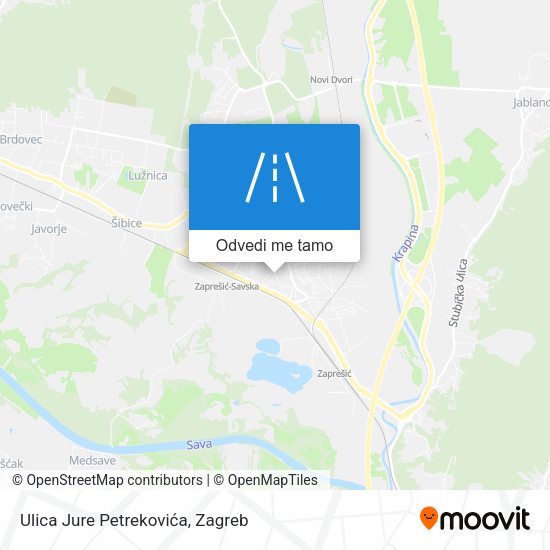 Karta Ulica Jure Petrekovića