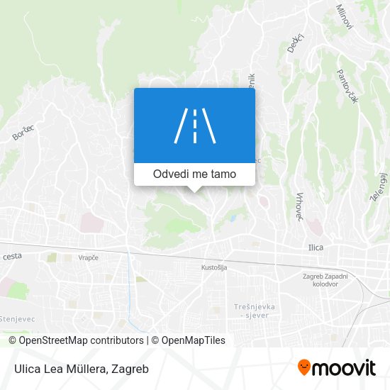 Karta Ulica Lea Müllera