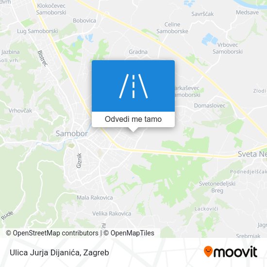 Karta Ulica Jurja Dijanića