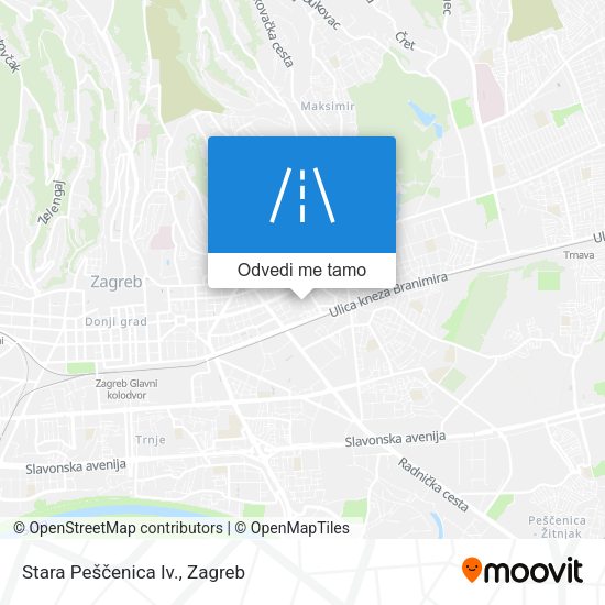 Karta Stara Peščenica Iv.