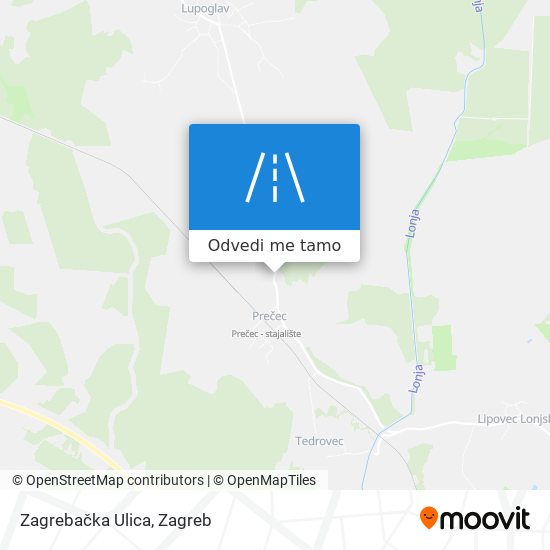 Karta Zagrebačka Ulica