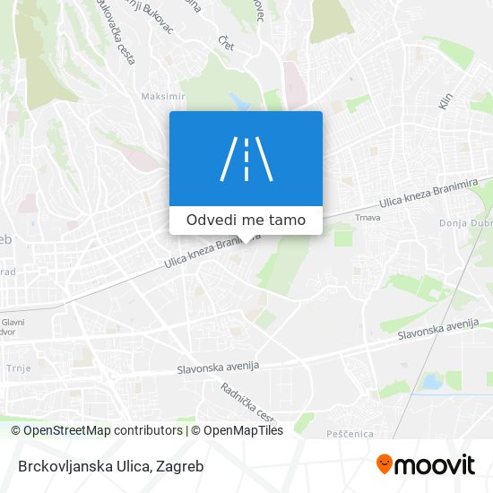 Karta Brckovljanska Ulica