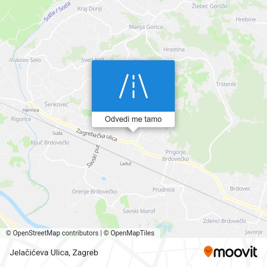 Karta Jelačićeva Ulica